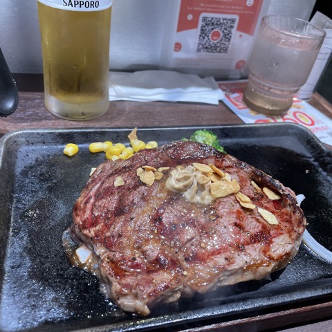 いきなりステーキのリブロース200g