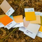 white and orange sticky notes